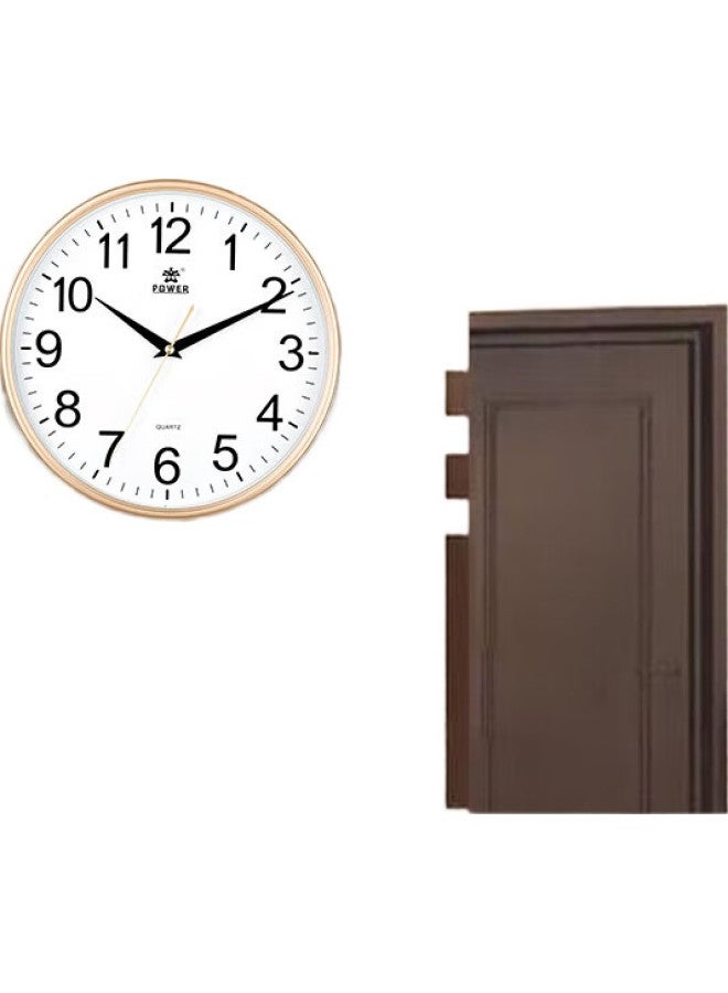 POWER Bawang Wall Clock, Living Room Simple Wall-Mounted Quartz Clock, Home Use, No Drilling Required, 30Cm Diameter, Bw23009A - Image 2