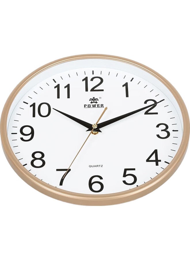 POWER Bawang Wall Clock, Living Room Simple Wall-Mounted Quartz Clock, Home Use, No Drilling Required, 30Cm Diameter, Bw23009A - Image 1