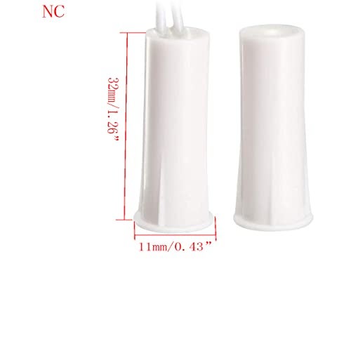 Lagogia RC-35 NC Recessed Wired Security Window Door Contact Sensor Alarm Magnetic Reed Switch, for Home Security and Burglar Alarm Systems, Sets of 5, White - Image 2