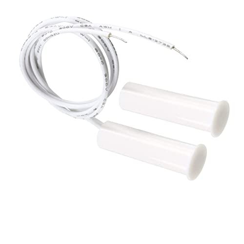 Lagogia RC-35 NC Recessed Wired Security Window Door Contact Sensor Alarm Magnetic Reed Switch, for Home Security and Burglar Alarm Systems, Sets of 5, White - Image 3