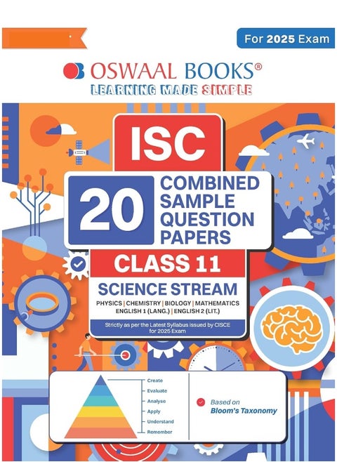 Oswaal ISC 20 Combined Sample Question Papers | Class 11 | Science Stream | Phy | Chem | Bio | Math | Eng 1 | Eng 2 | For 2025 Exam