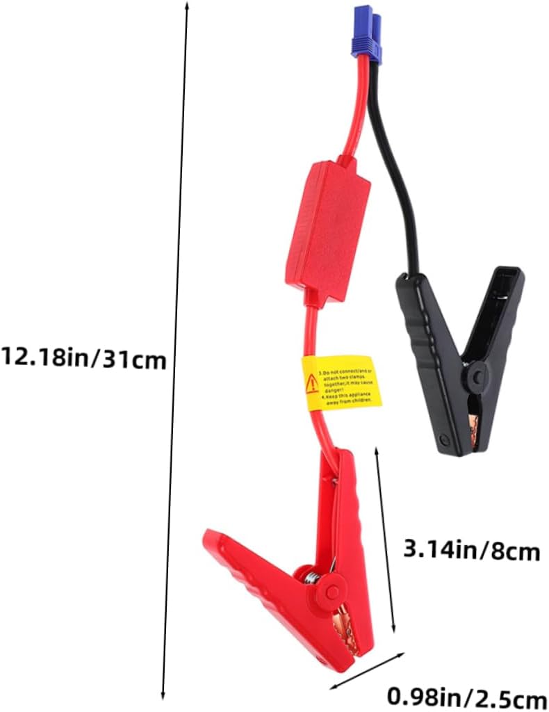 ABOOFAN 2pcs Smart Car Battery Clamps Intelligent Protection Heavy-Duty Jumper Cables for Portable Jump Starter Automotive Booster Cables for Safe Performance - Image 2