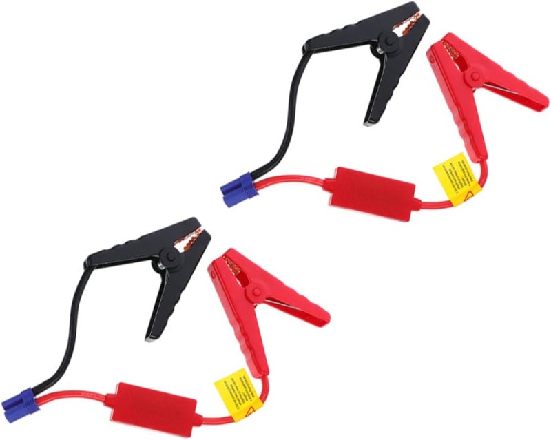 ABOOFAN 2pcs Smart Car Battery Clamps Intelligent Protection Heavy-Duty Jumper Cables for Portable Jump Starter Automotive Booster Cables for Safe Performance - Image 1