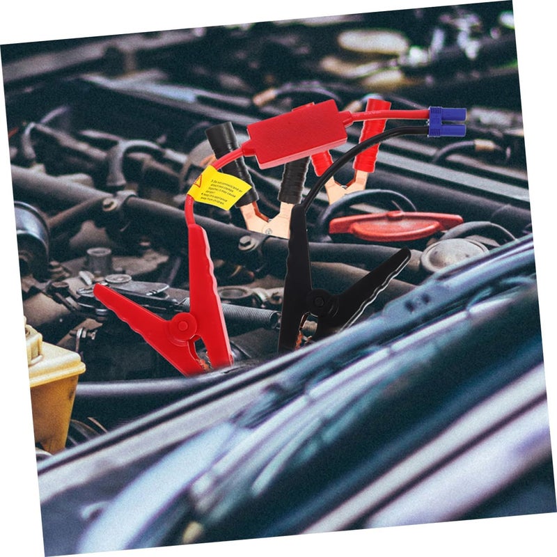 ABOOFAN 2pcs Smart Car Battery Clamps Intelligent Protection Heavy-Duty Jumper Cables for Portable Jump Starter Automotive Booster Cables for Safe Performance - Image 4