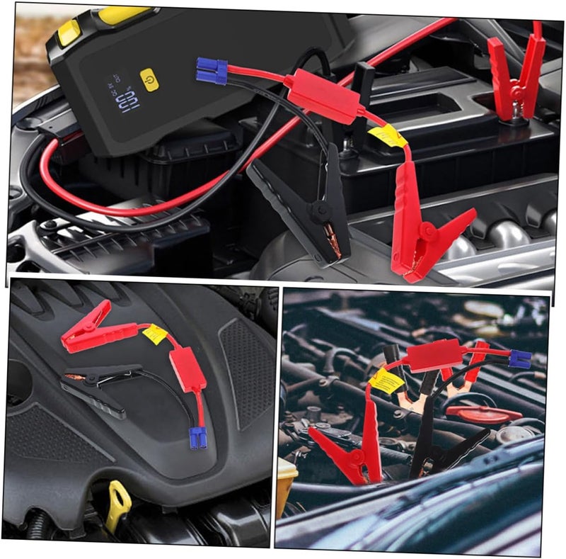 ABOOFAN 2pcs Smart Car Battery Clamps Intelligent Protection Heavy-Duty Jumper Cables for Portable Jump Starter Automotive Booster Cables for Safe Performance - Image 3