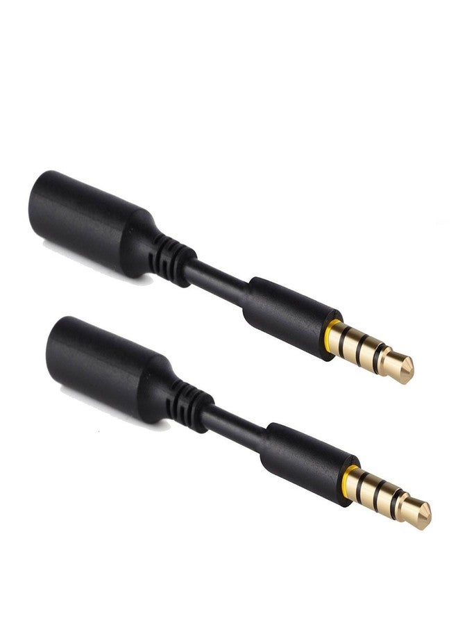 Accessonico 2 Pack Headphone Jack Adapter Android Phone Ultra Slim Audio Extender Replacement for Life Proof 3.5 mm Short Extension Cable AUX Skinny Dongle Compatible with Lifeproof - Image 1