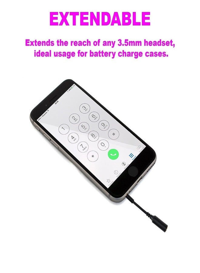 Accessonico 2 Pack Headphone Jack Adapter Android Phone Ultra Slim Audio Extender Replacement for Life Proof 3.5 mm Short Extension Cable AUX Skinny Dongle Compatible with Lifeproof - Image 5