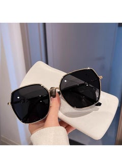 Generic Sunglasses Women's White Border Sunglasses Anti-ultraviolet Strong Light Driving Special Outdoor Sunglasses Internet Red Big Face Slimming 