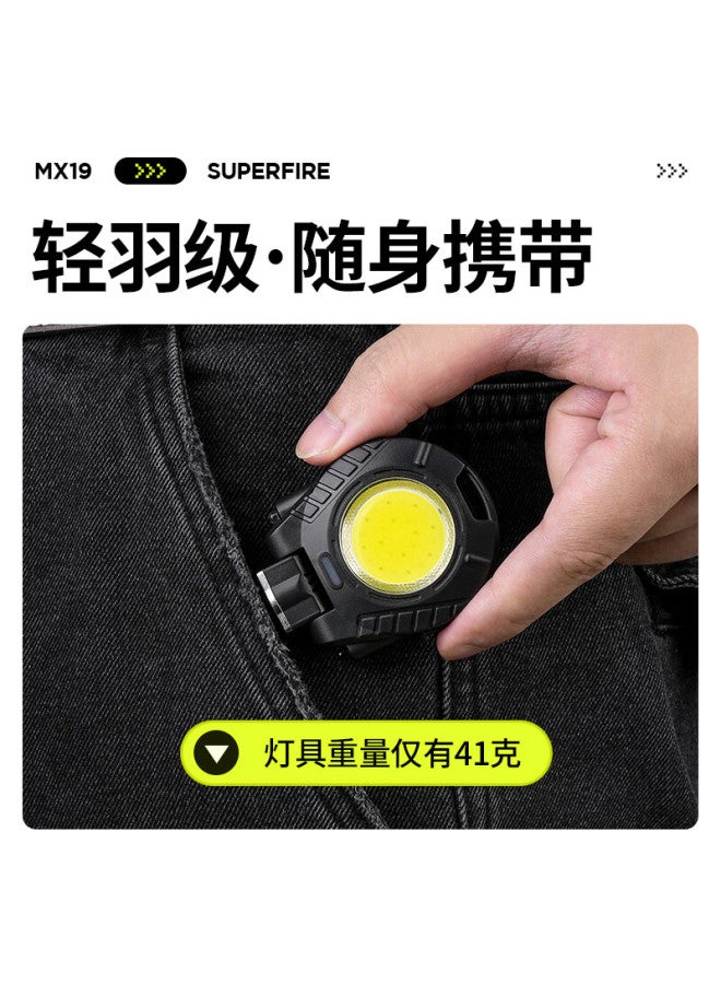 SupFire Mx19 High-Intensity Flashlight, Magnetic Emergency Light With Sensor Cap, Rechargeable Work Light, Mini Floodlight For Auto Repair - Image 5