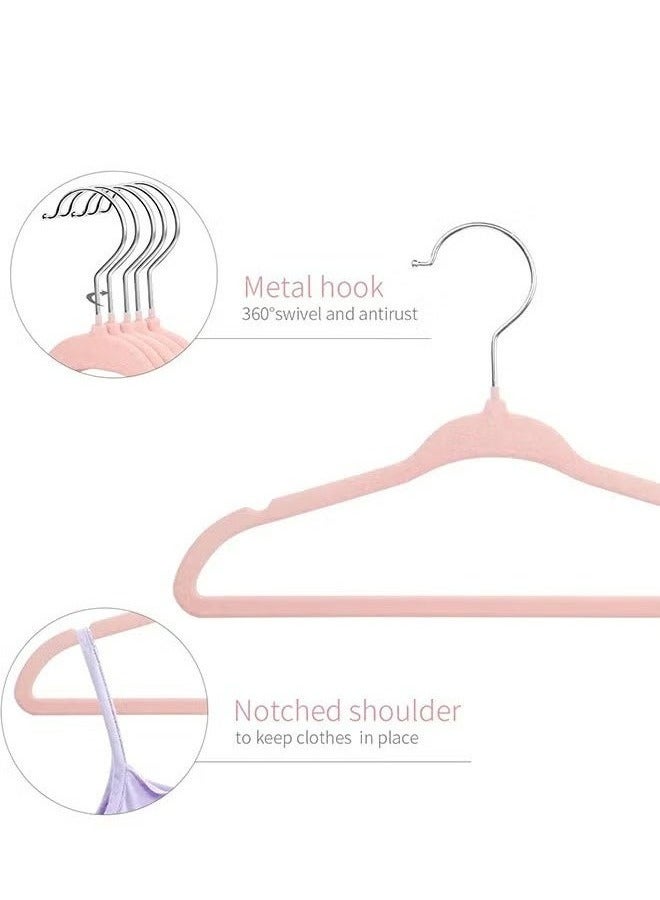 رولستيمي 100 قطعة عدم الانزلاق المخملية القماش رف مجموعة الوردي - Image 2