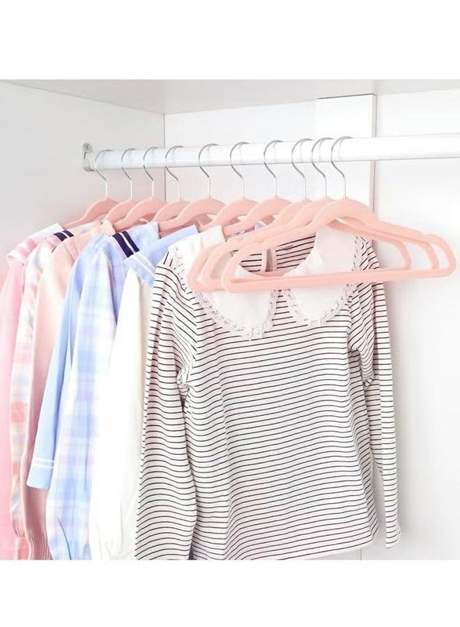 رولستيمي 100 قطعة عدم الانزلاق المخملية القماش رف مجموعة الوردي - Image 3