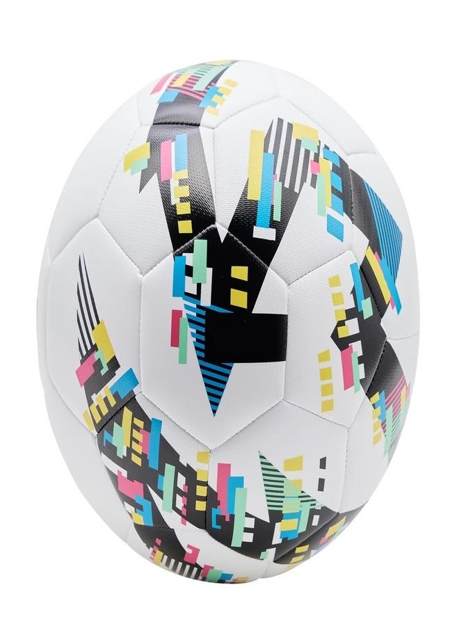 Decathlon Football Kids Learning Ball Size 5 White Black - Image 1