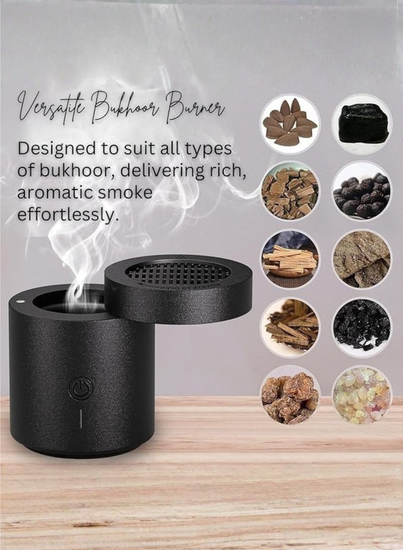 HONTON Electric Incense Burner – Rechargeable USB Bakhoor Diffuser for Car, Home & Office, Arab-Style Aroma Holder - Image 2