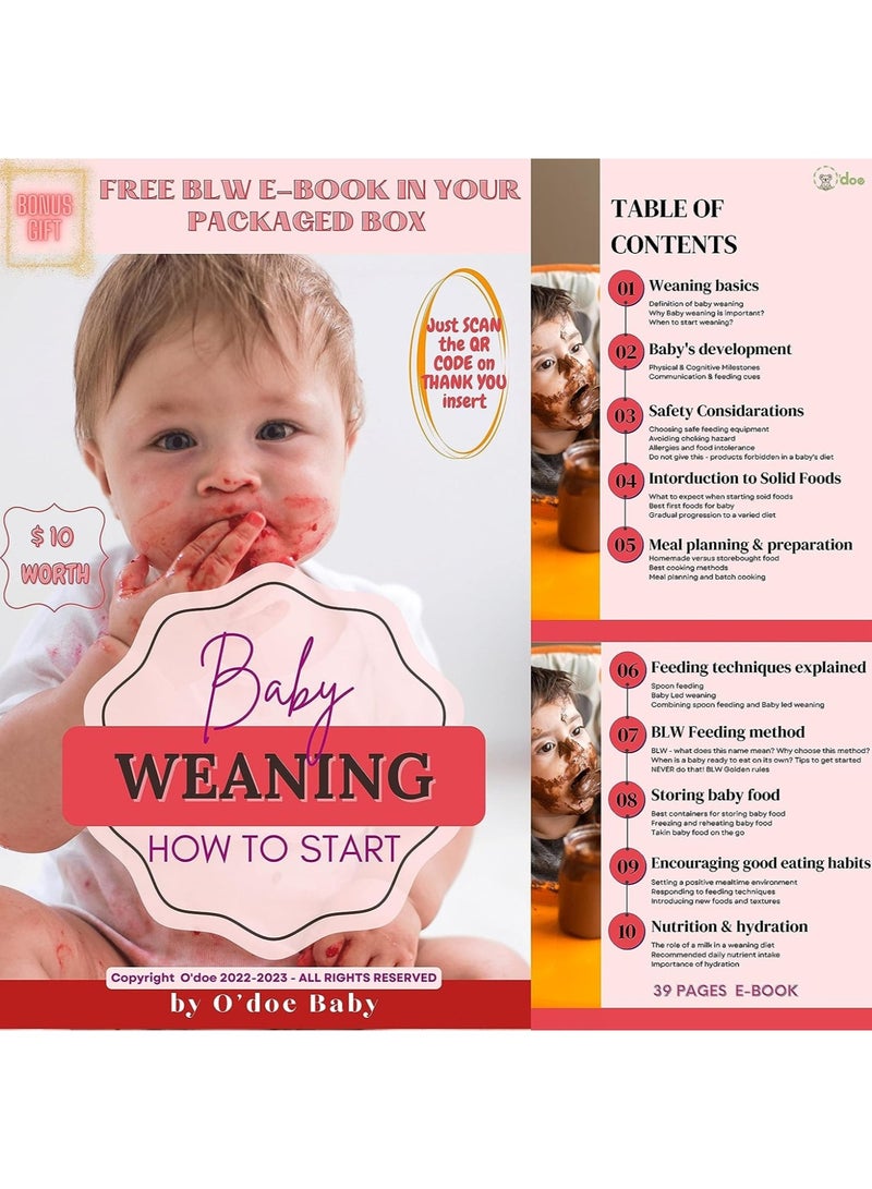 أودو لوازم تغذية الفطام للأطفال الصغار، مجموعة تغذية الطفل من O'doe | مجموعة أدوات تناول الطعام الذاتية من السيليكون مع ملاعق ومرايل ومجموعة ملاعق للأطفال الصغار | طقم أطباق طعام الرضع | مجموعة من 17 - Image 4