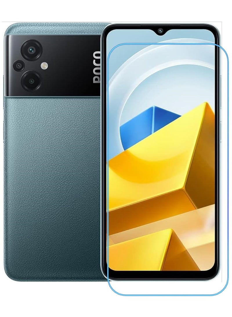 ACLIX Antistatic ESD Dustproof Premium Quality High Definition Clear Tempered Glass Screen Protector Designed For Xiaomi Poco M5 - Image 1