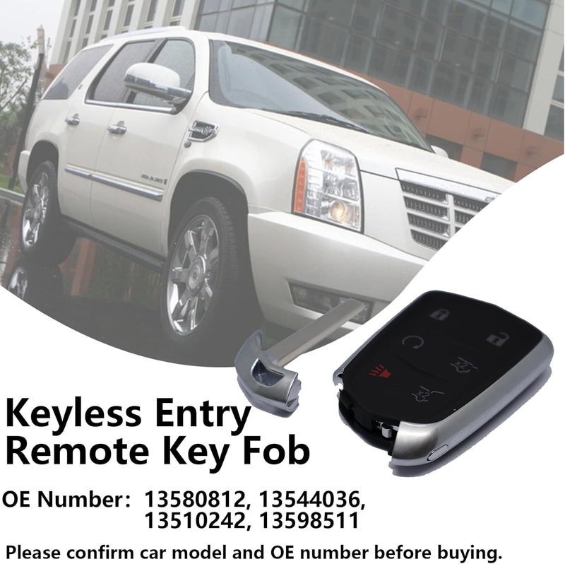 Loomyar ريموت دخول بدون مفتاح Loomyar HYQ2AB بتردد 315 ميجاهرتز و6 أزرار لسيارة كاديلاك إسكاليد 2015-2019 - Image 2