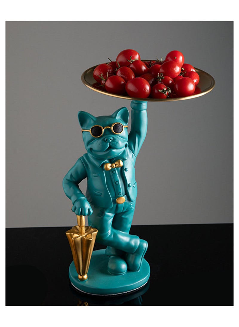 MissTiara Fashion Creative Glasses Dog Shape Decorative Tray Storage Keychain Candy Jewelry Earring Tray Home Decoration  - Image 3