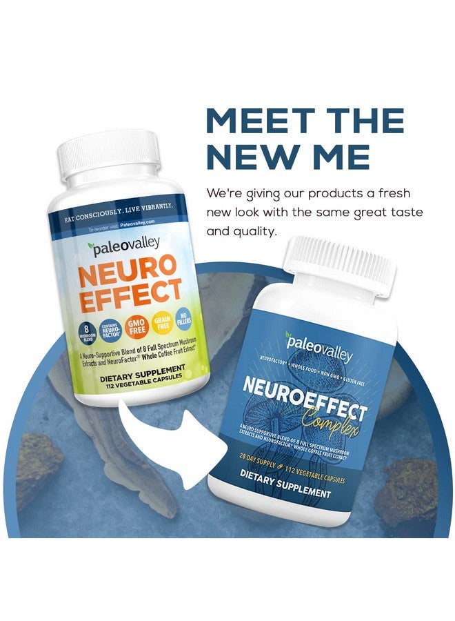 Paleovalley مكمل غذائي قهوة الفطر العصبي Neuroeffect لدعم التركيز والذاكرة والطاقة 28 يومًا من الإمدادات 8 مستخلصات فطر كاملة الطيف ومستخلصات فاكهة القهوة الكاملة - Image 3