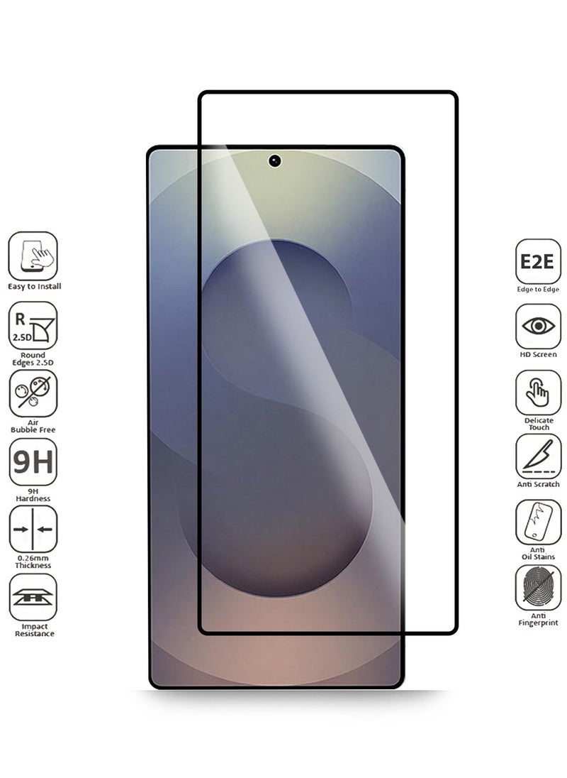 S-TOP - Full Cover 10H Hardness HD Tempered Glass Screen Protector for Samsung Galaxy S25 Ultra 2025 - Anti-Scratch, Anti-Fingerprint, and Bubbles Free Technology - Image 1