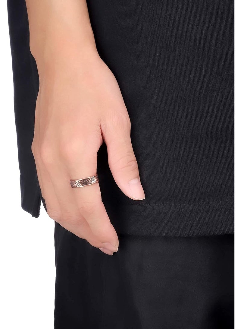 BioMag Magnetic Rings, Pure Copper Ring for Men Women, Adjustable Fingers Thumb Ring Jewelry Gift (Copper C-4Pcs) - Image 5