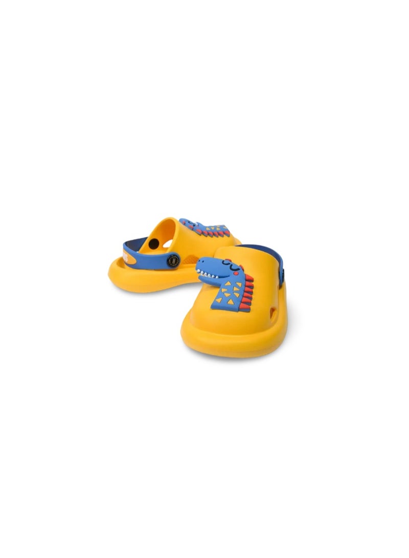 Boys Rubber Clogs – Yellow with Dino Design - Image 4