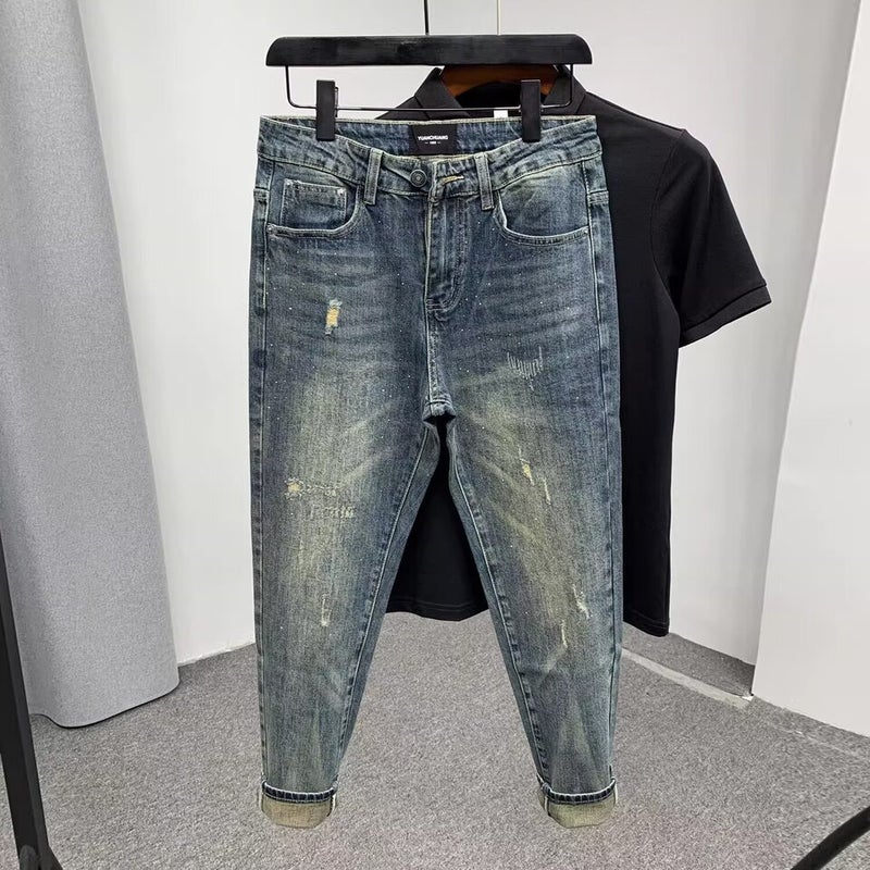 Unisex Classic Denim Jeans Loose Fit Daily Outdoor Wear - Image 2