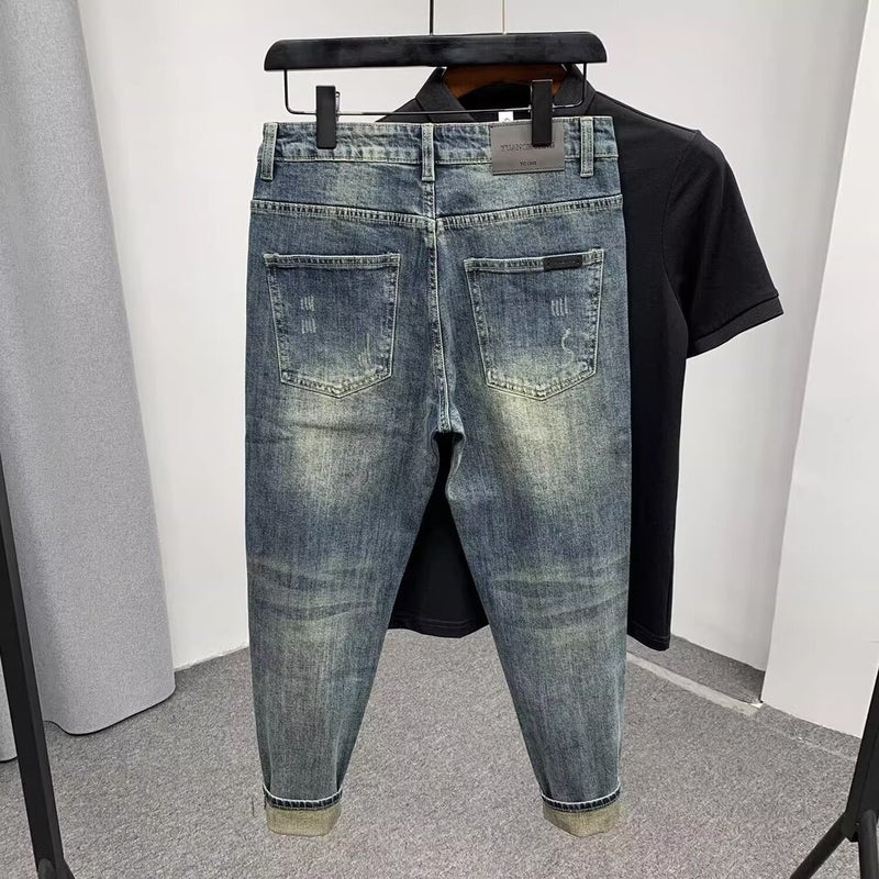 Unisex Classic Denim Jeans Loose Fit Daily Outdoor Wear - Image 3