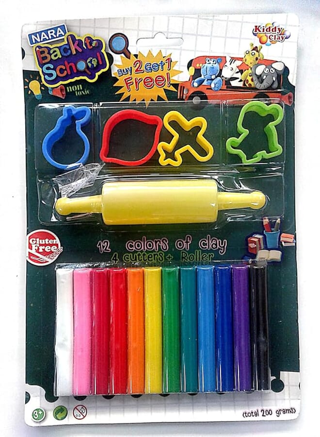 Nara Kiddy Clay 12 color of clay