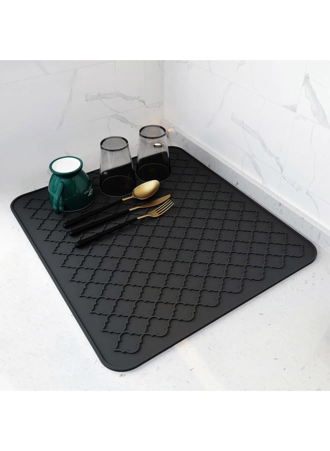 AMOAMI Dish Drying Mats for Kitchen Counter,Eco friendly,Heat Resistant Mat 16" x 18" - Image 1