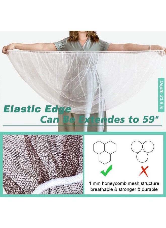 Sysmie Mosquito Net For Stroller 2 Pack Durable Baby Stroller Mosquito Net Perfect Bug Net For Strollers Bassinets Cradles Playards Pack N Plays And Portable Mini Crib (Coffee) …  - Image 3