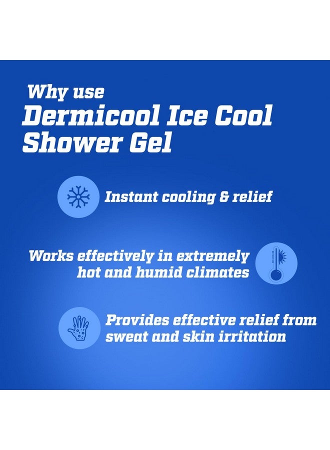 DermiCool Ice Cool Shower Gel 250ml Pack of 3 - Image 5