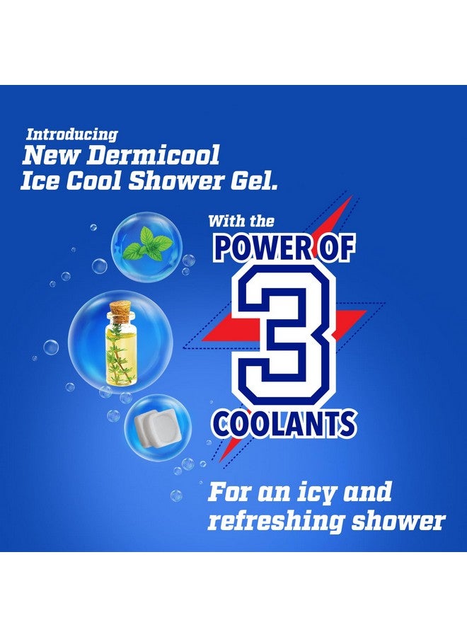 DermiCool Ice Cool Shower Gel 250ml Pack of 3 - Image 3