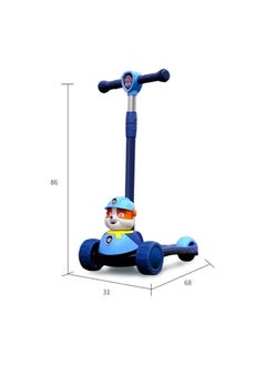 Generic Lightweight foldable scooter with three wheels, size 86 x 31 x 68, in various shapes and colors  - Image 3