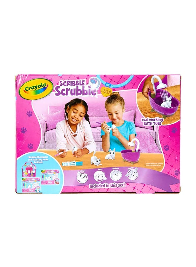 Crayola مجموعة ألعاب حوض الحيوانات القابلة للتلوين من كرايولا مع 6 أقلام تلوين قابلة للغسل - Image 3