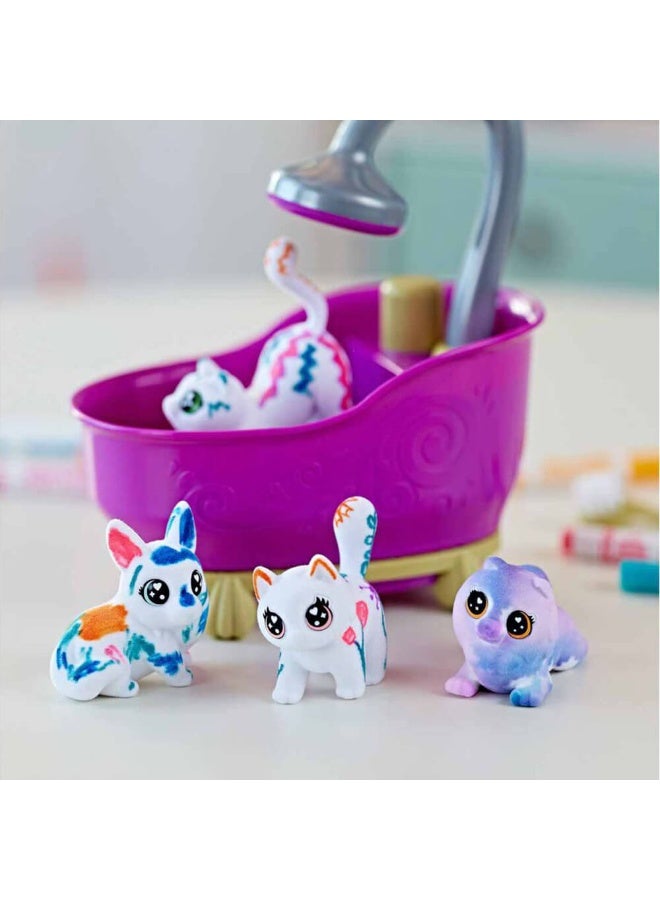 Crayola مجموعة ألعاب حوض الحيوانات القابلة للتلوين من كرايولا مع 6 أقلام تلوين قابلة للغسل - Image 5