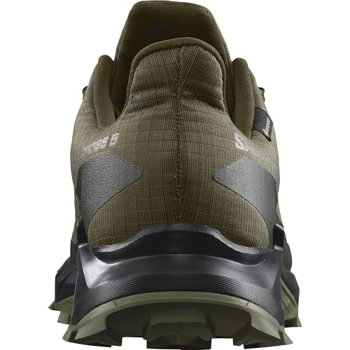 Salomon Men’s Alphacross 5 Gore-Tex, Waterproof Trail Running Shoes - Olive Night/Black/Deep Lichen Green - 10.5 - Image 4