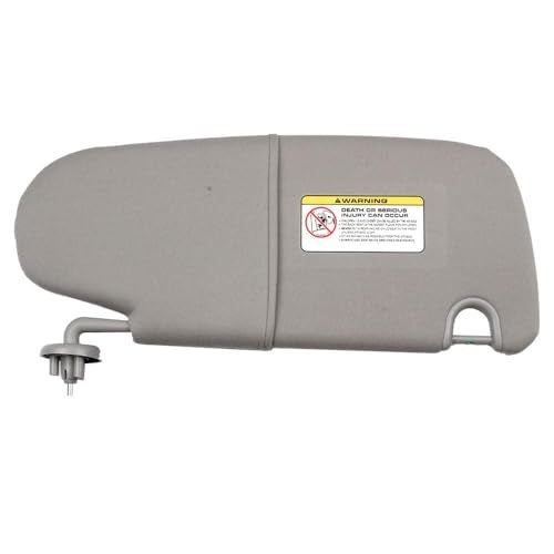 Dasbecan Gray Left Driver Side Car Sun Visor W/O Mirror Compatible with Dodge Ram 1500 2500 3500 2002 2003 2004 2005 2006 2007 2008 2009 Replaces# 1CT11TL2AA - Image 1