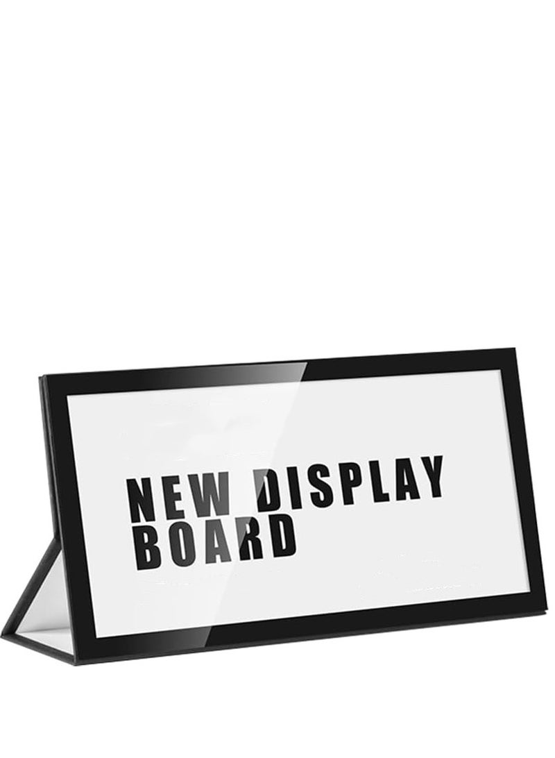 Eckek Eckek  2 Pack Desk Name Plate Holder, Special Paper Sign Holder for Table Display, Foldable Nameplate  - Image 2