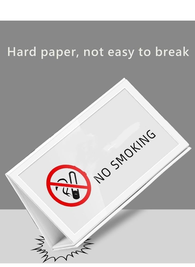 Eckek Eckek  2 Pack Desk Name Plate Holder, Special Paper Sign Holder for Table Display, Foldable Nameplate  - Image 4