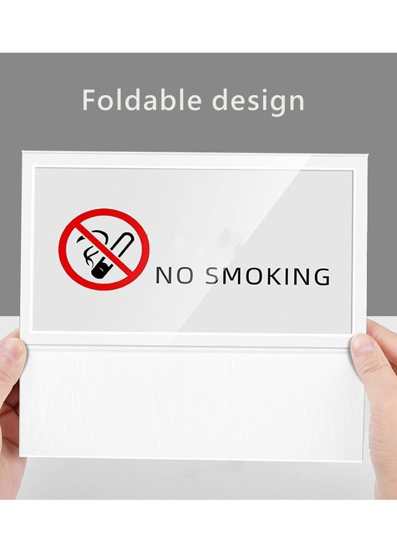 Eckek Eckek  2 Pack Desk Name Plate Holder, Special Paper Sign Holder for Table Display, Foldable Nameplate  - Image 5