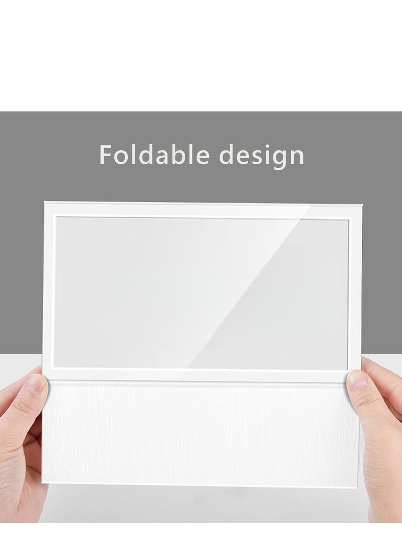 Eckek  2 Pack Desk Name Plate Holder, Special Paper Sign Holder for Table Display, Foldable Nameplate - Image 5