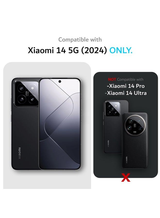TUDIA غطاء حماية مزدوج مصمم لهاتف Xiaomi 14 5G (2024) ، [MergeGrip] غطاء هاتف عسكري مزدوج الطبقات مقاوم للصدمات رقيق وقوي وعالي التحمل - ليلك أخضر - Image 2