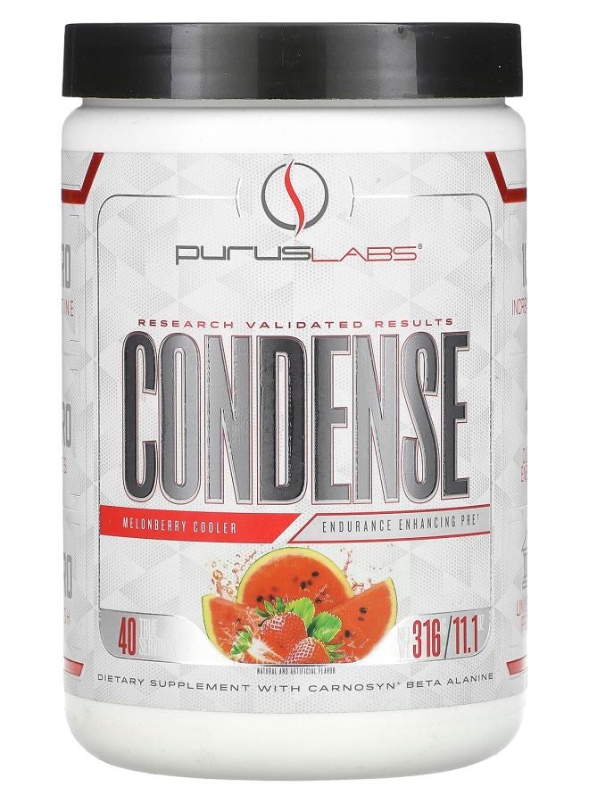 Purus Labs ConDense Endurance Enhancing Pre Melonberry Cooler 11.1 oz (316 g)
