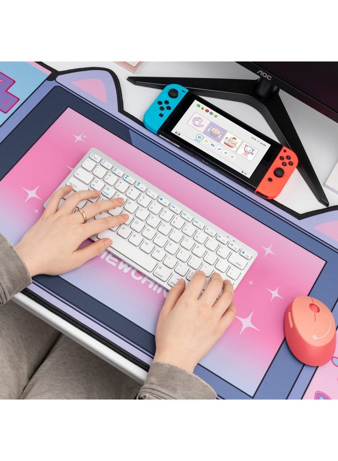 GeekShare Cute Cat Ear Mouse Pad - Non-Slip Rubber Base for Keyboard and Mouse, Perfect for Gaming, Writing, or Home Office Work (Mouse pad) - Image 4