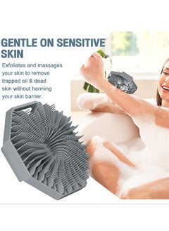 HaHaHai Antimicrobial Silicone Body Scrubber, Exfoliating Body Scrubber for Sensitive Skin, Eco Friendly Shower Scrubber for Body, Silicone Body Brush for Showering  - Image 3