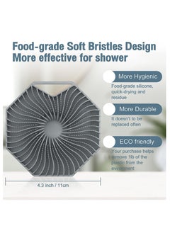 HaHaHai Antimicrobial Silicone Body Scrubber, Exfoliating Body Scrubber for Sensitive Skin, Eco Friendly Shower Scrubber for Body, Silicone Body Brush for Showering  - Image 4