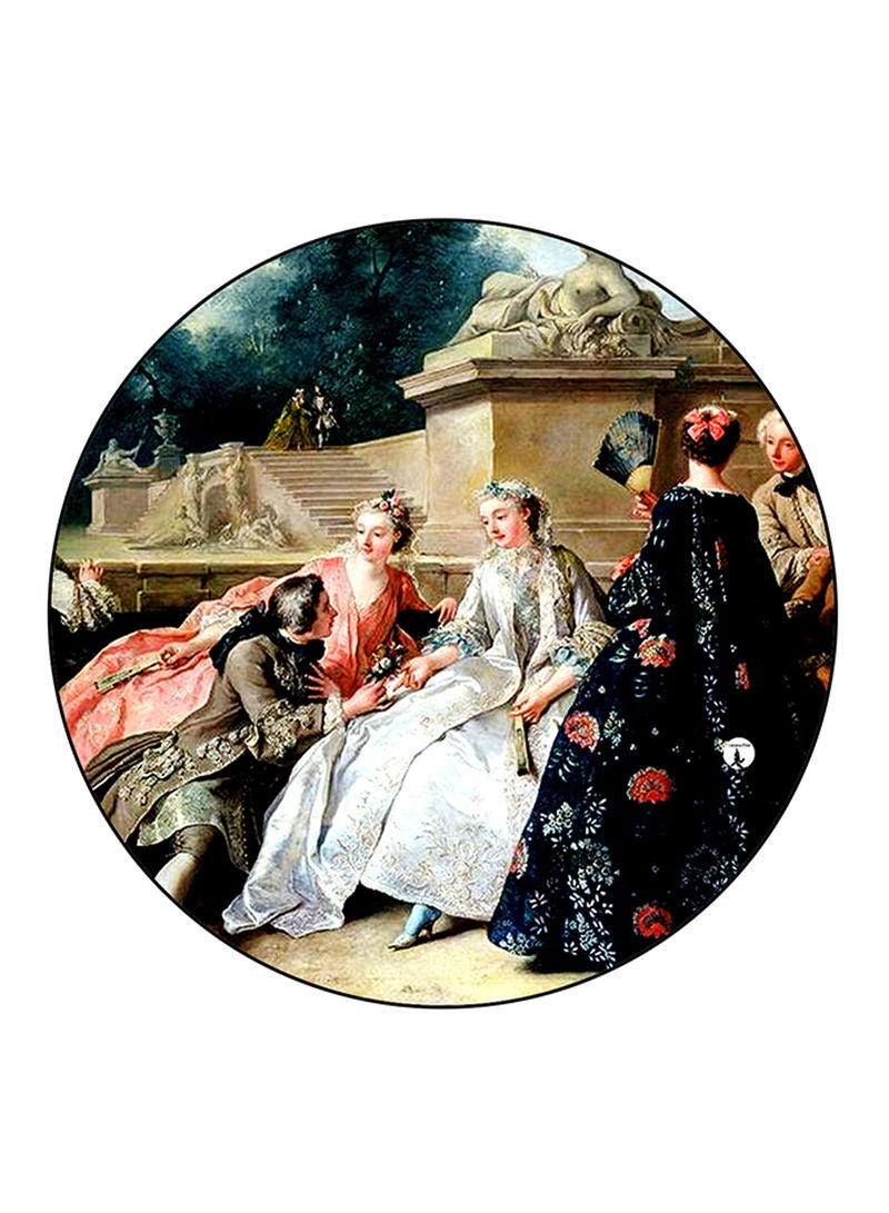 RKN Vintage Art Printed Large Pin Multicolour - Image 2