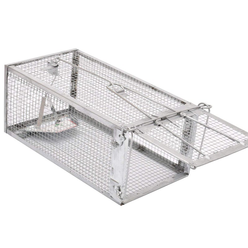 Kensizer Animal Humane Live Cage Trap that Work for Rat Mouse Chipmunk Mice Voles Hamsters and Other Small Rodents, Trampa para Ratones, Catch and Release 1Pack Medium 12" L x 6.5" W x 5" H - Image 1