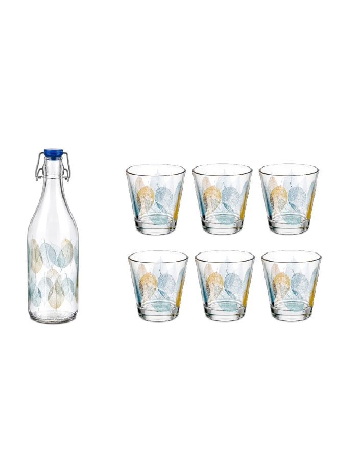 طقم كونيك ليلة 7 ق.(زجاجة بالكليبس +6 كوب) فوليج