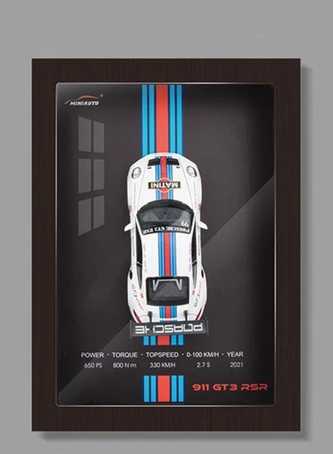 LITTLE ROCKZ Miniauto Diecast Car Frame Version Alloy Metal Sports Car Model Simulation 3D Racing Car Hanging Collection Decorative Kids Gifts - Image 1